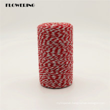 Custom Manufactured Wholesale Cotton Rope Popular Red/White